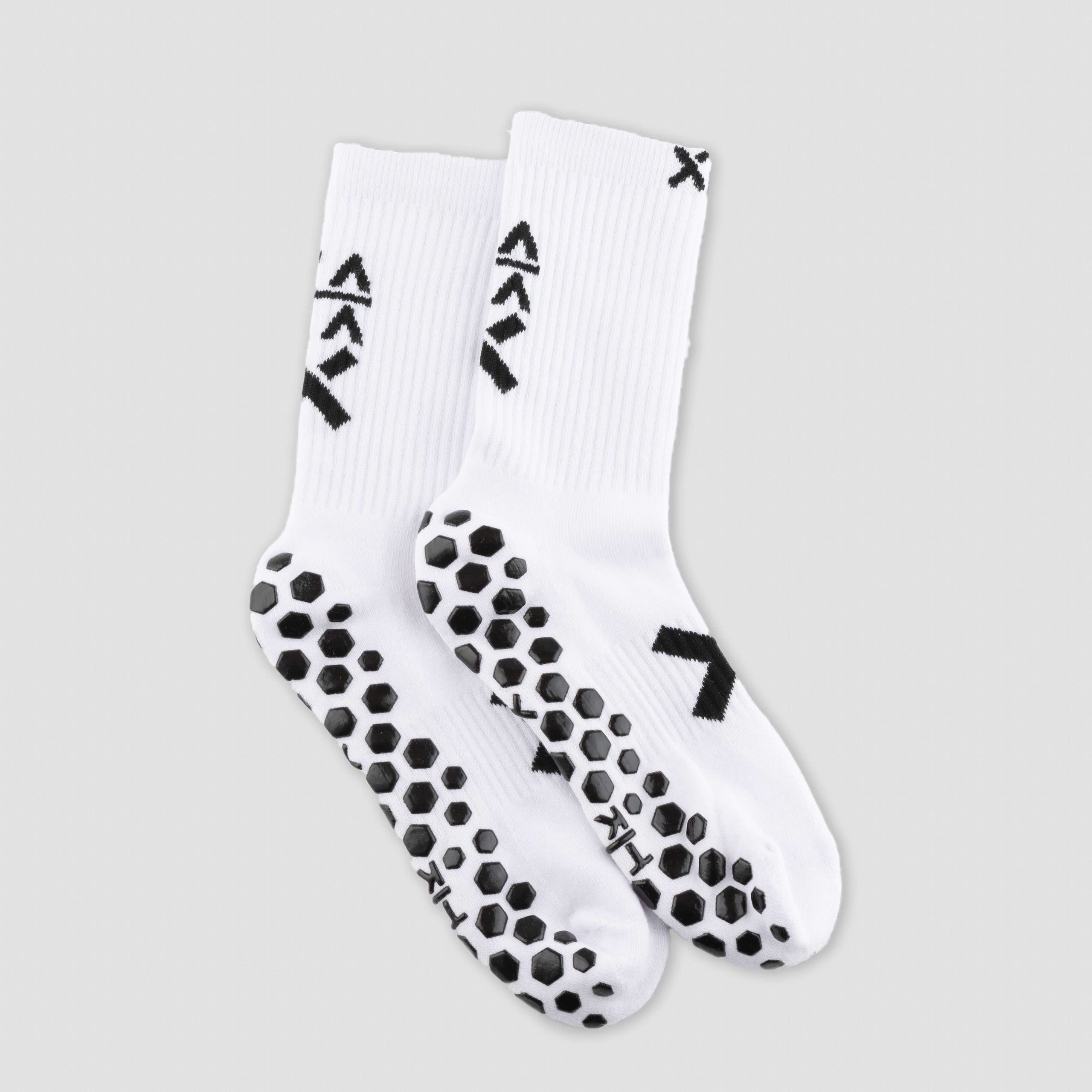 Taka Grips, White - Elite Performance Grip Socks